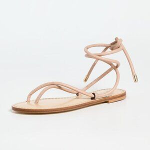 Amanu Kilimanjaro Sandals in Blush 39 New with Box Womens Wrap Flats